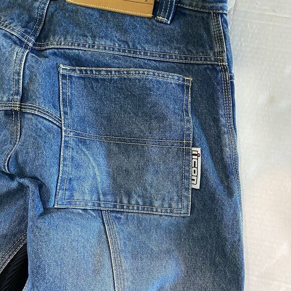 Icon Mens Size 36x31 Recon Pants Asphalt Technologies Motorcycle Jeans Knee Pads - Picture 6 of 7